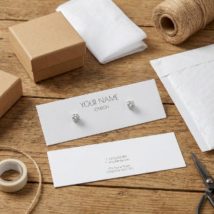 Placa de exibição de brinco simples