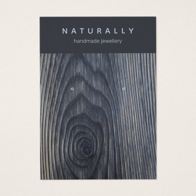 Placa de Exibição de Cinza de Madeira Rústica, Enr (Frente)