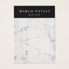 Placa de Exibição de Colar Branco Elegante