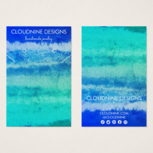 Placa de Exibição de Colar de Colar Azul Aqua