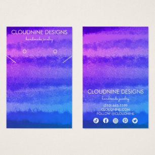 Placa de Exibição de Colar de Colar Azul Roxo