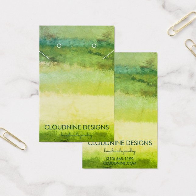 Placa de Exibição de Colar de Colar Dourada Verde (Escritótio)