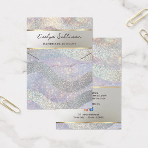 Placa de exibição de colar de ondas de aquarela co