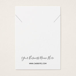 Placa de Exibição de Colar de Script Cursivo