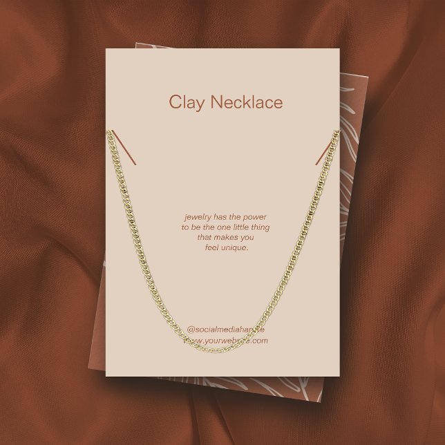 Placa de Exibição de Colar de Terracotta (Criador carregado)