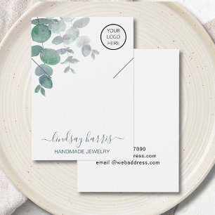 Placa de Exibição de Colar Eucalyptus Com Aquarela