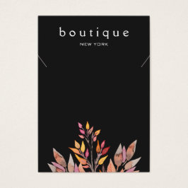 Placa de Exibição de Colar Terrestre Preta