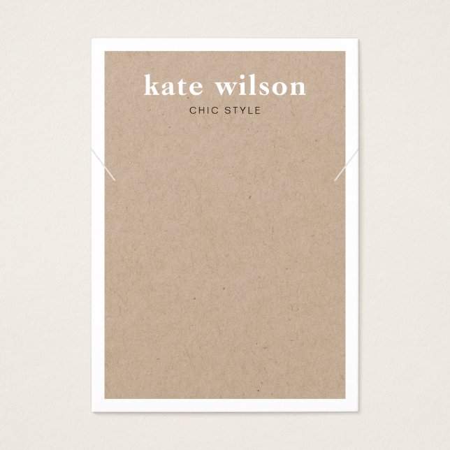 Placa de Exibição de Colchete do Colar Moderno Kra (Frente)