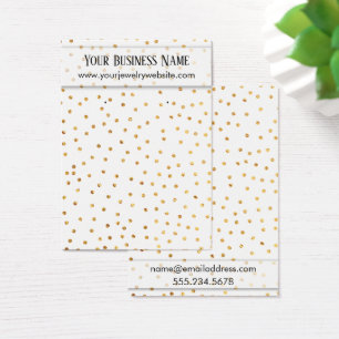 Placa de exibição de Confetti Dourado no Holder