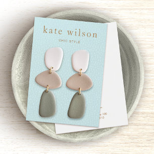 Placa de exibição de couro turquesa (imagem)