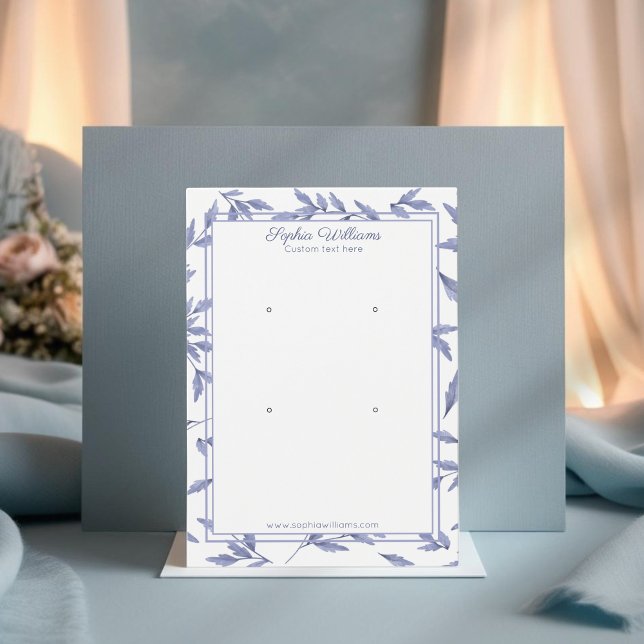 Placa de exibição de dois pinos azul-toile Elegant (Criador carregado)