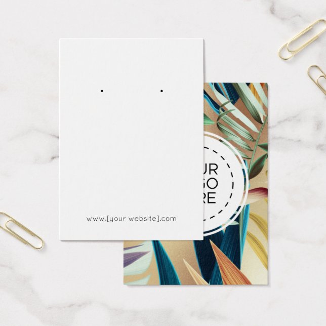 Placa de exibição de Florais Tropicais Modernos, O (Escritótio)