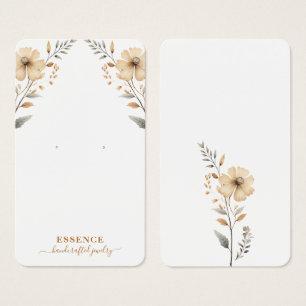 Placa de Exibição de Flores Selvagens Rustic Water