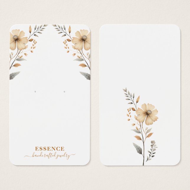 Placa de Exibição de Flores Selvagens Rustic Water (Frente & Verso)