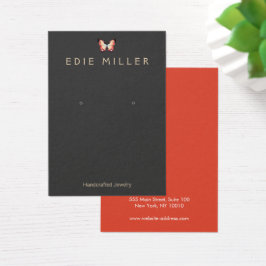 Placa de exibição de gravação de borboleta elegant