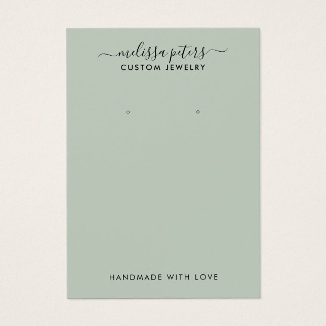 Placa de Exibição de Gravação de Joias de Script V (Frente)