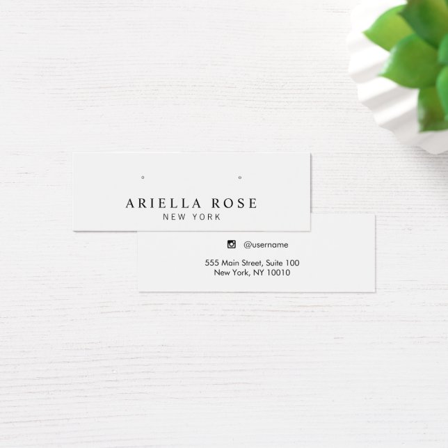 Placa de exibição de joalharia branca simples (Mesa)