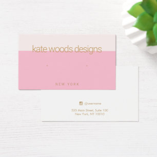 Placa de exibição de joias cor-de-rosa simples