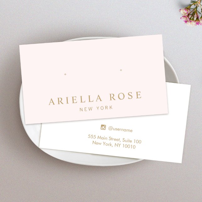 Placa de exibição de joias cor-de-rosa simples (Criador carregado)