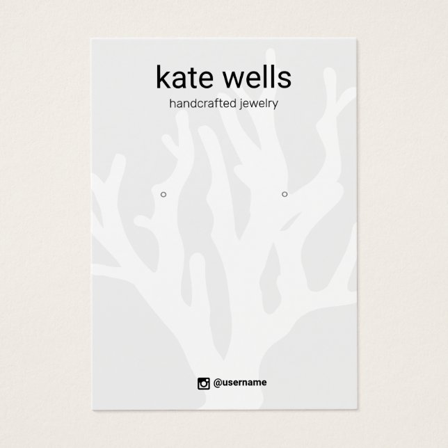 Placa de Exibição de Joias de Arrasto de Coral Náu (Frente)