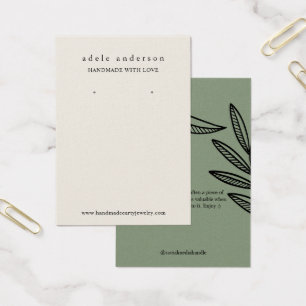 Placa de Exibição de Joias de Folha Terrestre