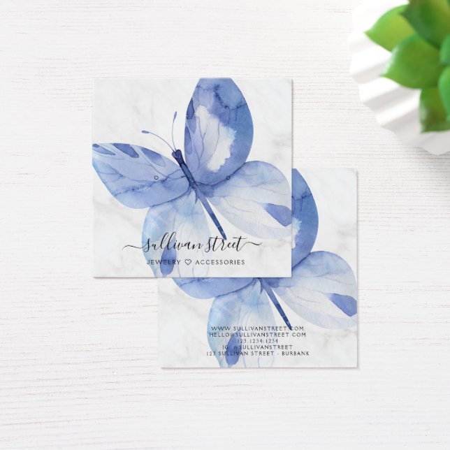 Placa de Exibição de Joias de Marble Borboleta (Mesa)