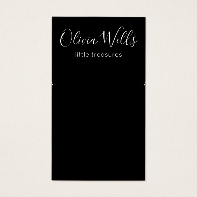 Placa de Exibição de Joias de Orelha Preta (Frente)