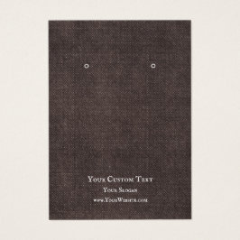 Placa de Exibição de Joias, Kraft Rustic Dark