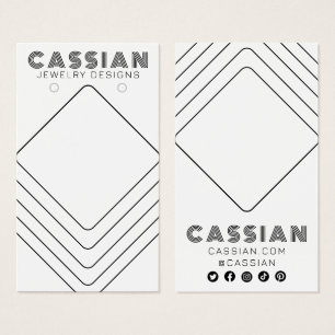 Placa de Exibição de Joias Legal com Linhas Minima