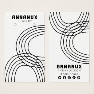 Placa de Exibição de Joias Legal com Linhas Minima