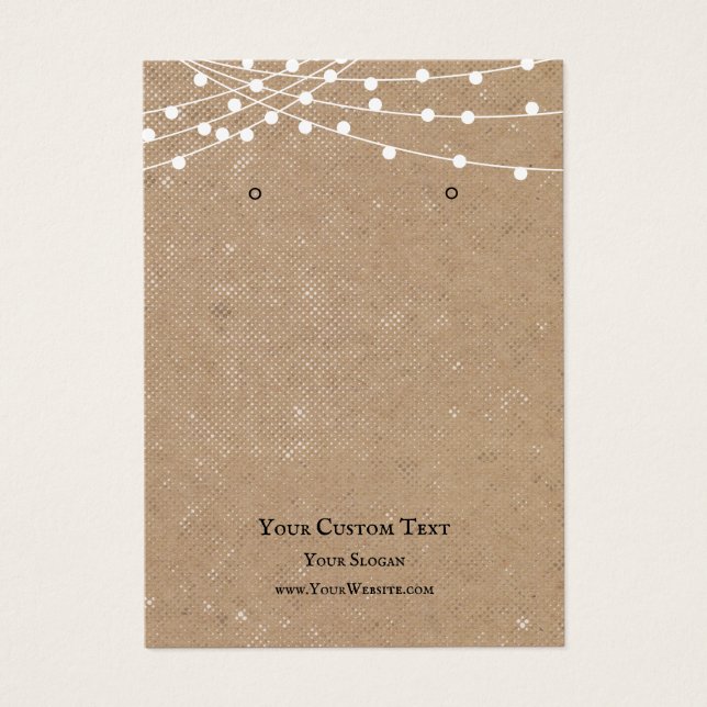 Placa de Exibição de Joias, Luzes de Cordas Russas (Frente)