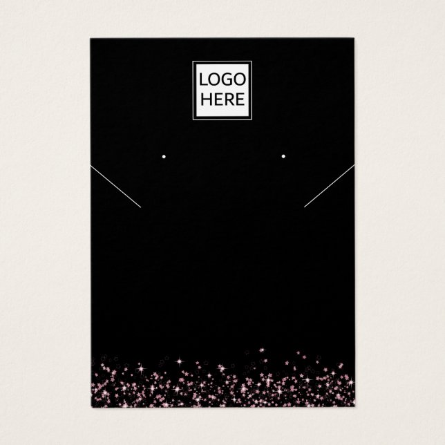 Placa de exibição de joias personalizadas Elegante (Frente)