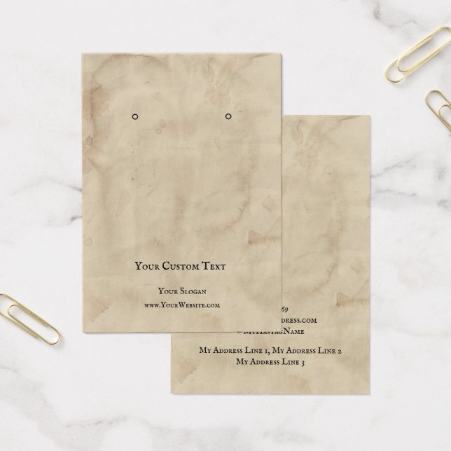 Placa de exibição de joias, textura marrom envelhe (Escritótio)