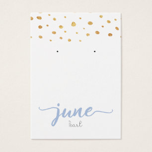 Placa de exibição de June Pearl Birthstone