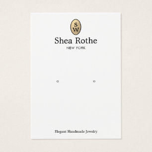 Placa de Exibição de Leitura do Monograma Dourado 