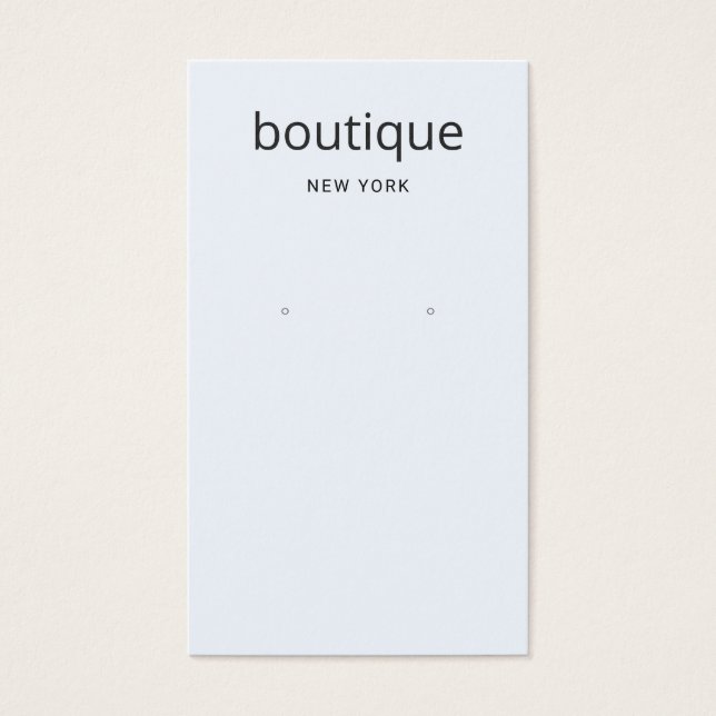 Placa de Exibição de Longa Orelha Azul Pálido Mode (Frente)