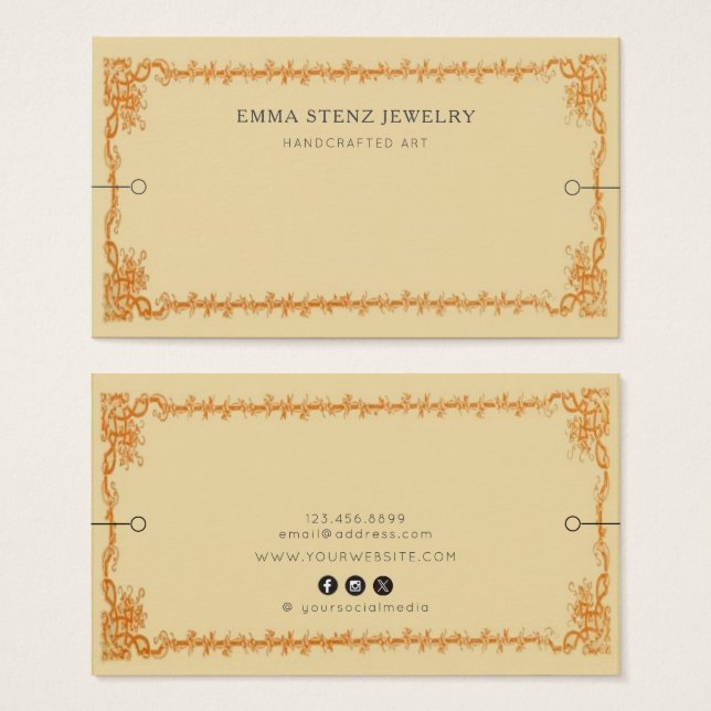 Placa de exibição de marca ・ Ephemera retrô de ima (Frente & Verso)