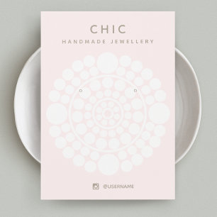 Placa de Exibição de Orelha Elegante com Círcul