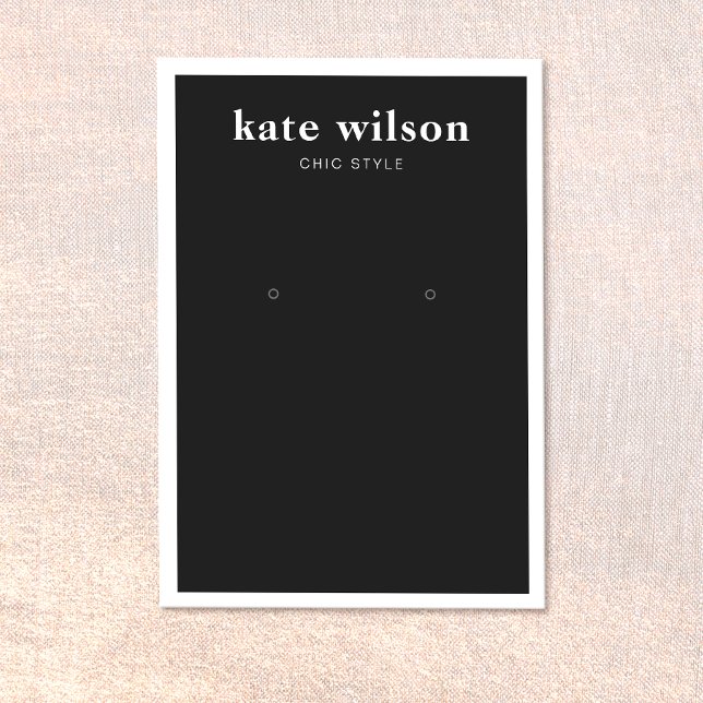 Placa de Exibição de Orelha Preta Moderna (Criador carregado)