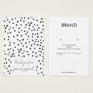 Placa de exibição de orelhas brancas e pretas