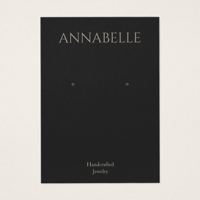 Placa de exibição de preto simples (Frente)