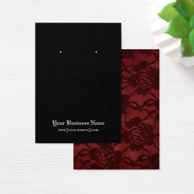 Placa de Exibição de Raios Vermelho Gótico (Mesa)