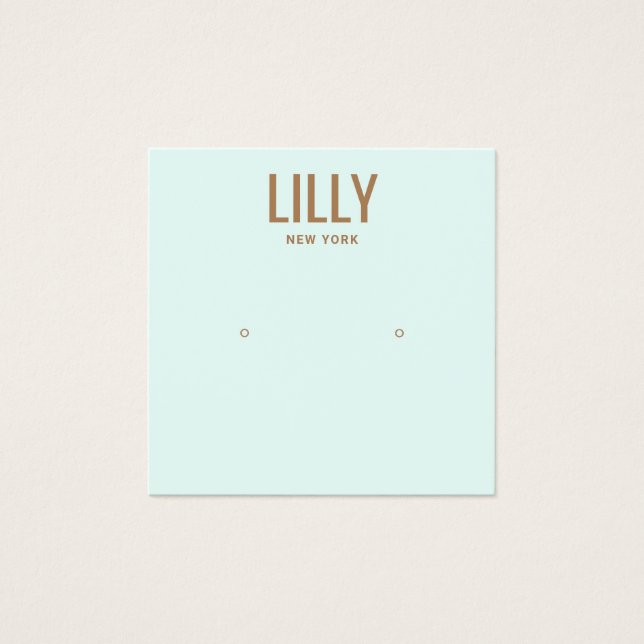 Placa de exibição de ressonância azul moderna Aqua (Frente)