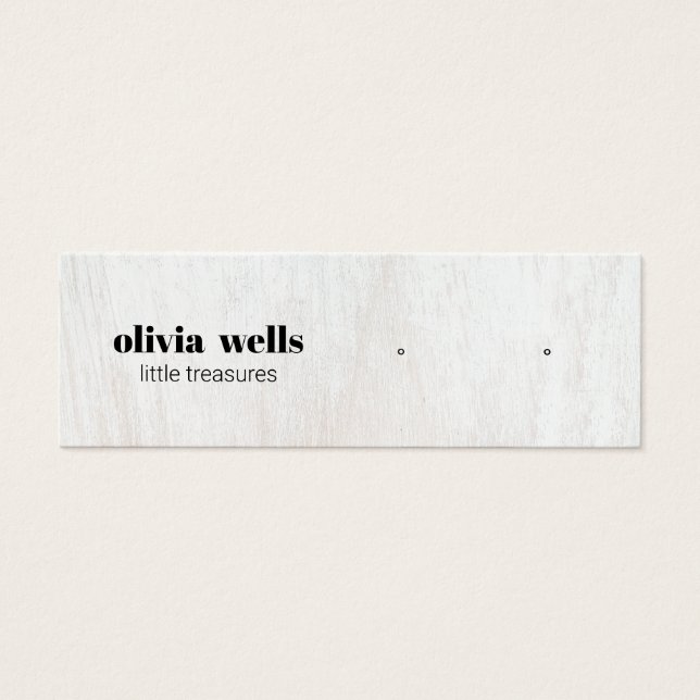 Placa de exibição de ressonância de madeira branca (Frente)