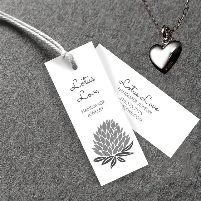 Placa de Exibição de Vestuário de Joalharia da Han (Lotus Flower Hang Tag Price Tag Jewelry Clothing Display Card
)