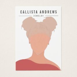 Placa de exibição de "White Earring Girl" da Bohem