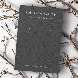 Placa de exibição do brinco da cinza escura