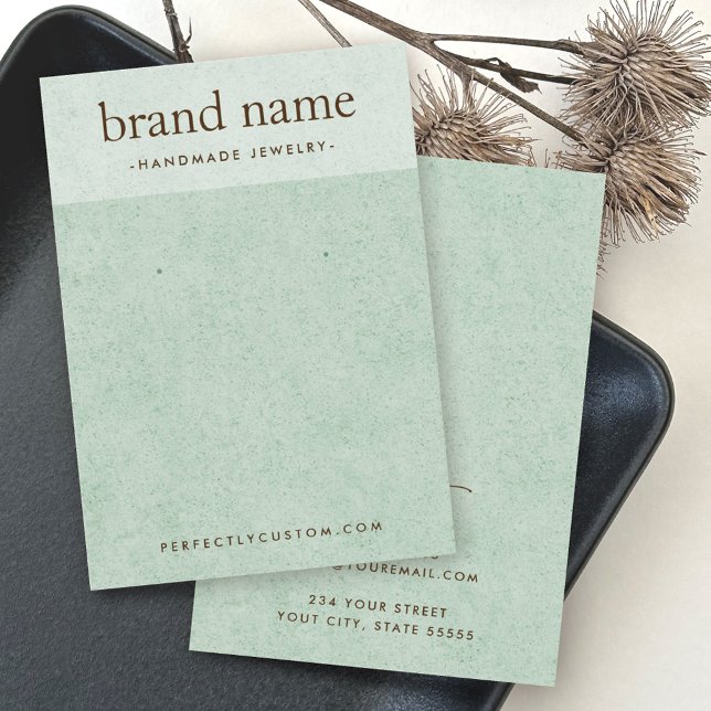 Placa de exibição do brinco de textura verde-claro (Criador carregado)