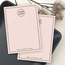 Placa de exibição do brinco rosa com luz de logoti