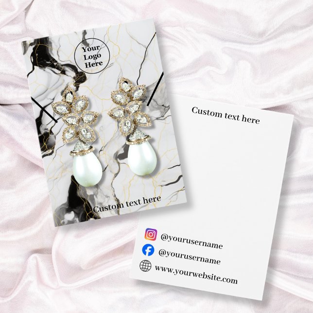 Placa de exibição do colar de mármore preto e bran (Criador carregado)